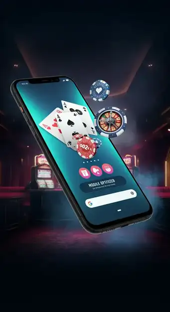 Interface de l'application mobile Europe Fortune Casino sur un smartphone affichant des jeux de machines à sous et l'option casino en direct.